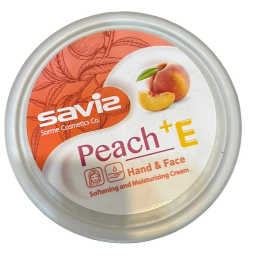 Saviz Peach + Vitamin E Hand & Face Softening and Moisturizing Cream | Sorme Cosmetics Co. | Made in Iran