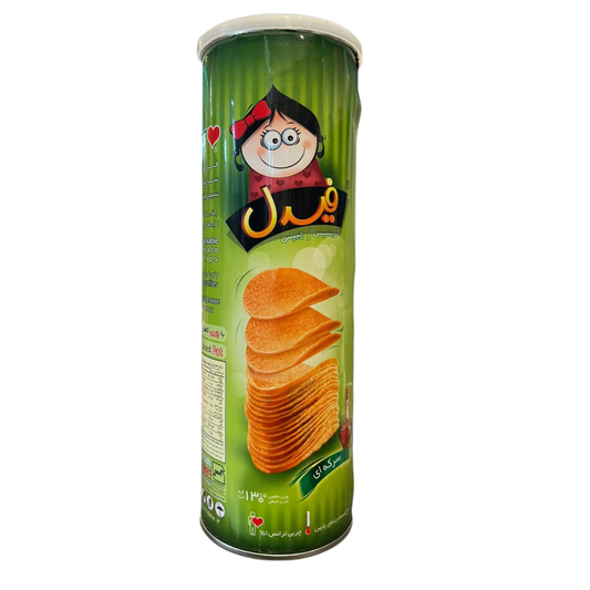 Fidele Vinegar Stackable Potato Chips | 130g | Reduced Fat | Trans Fat 0%