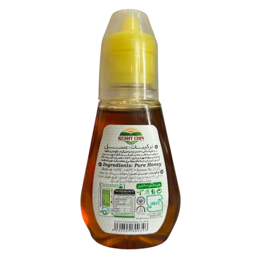 Kesht Chin Natural Honey | 200g | Pure Honey | Squeeze Bottle | Since 1984