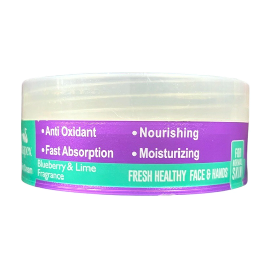 Soapex Blueberry & Lime Nourishing Moisturising Cream | For Normal Skin | Fresh Healthy Face & Hands | Approved by Laboratory in France | Made in Iran
