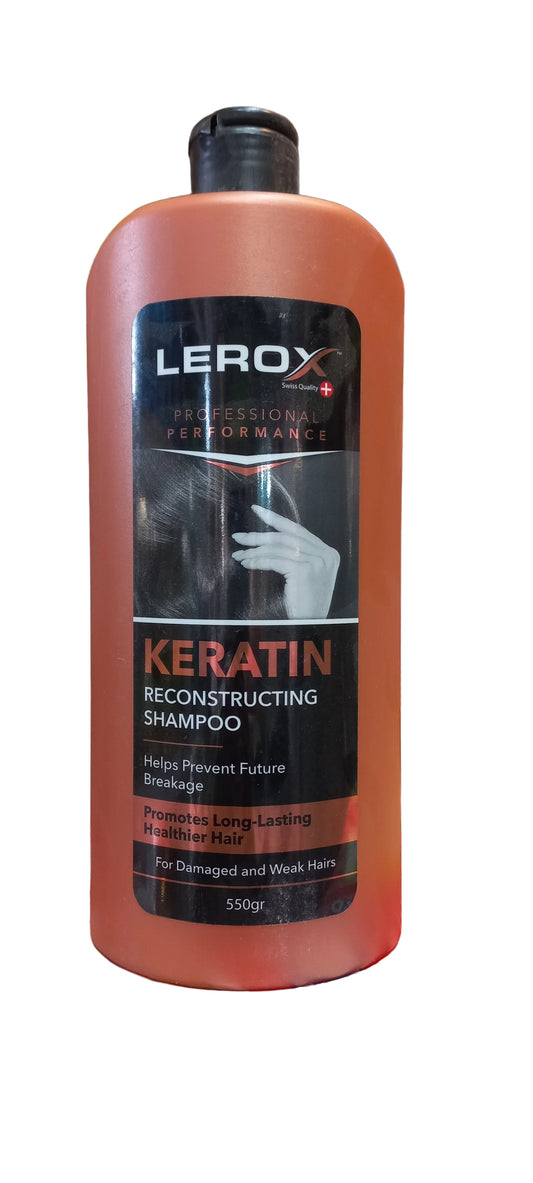Lerox Keratin Reconstructing Shampoo - Damaged & Weak Hair - 550g