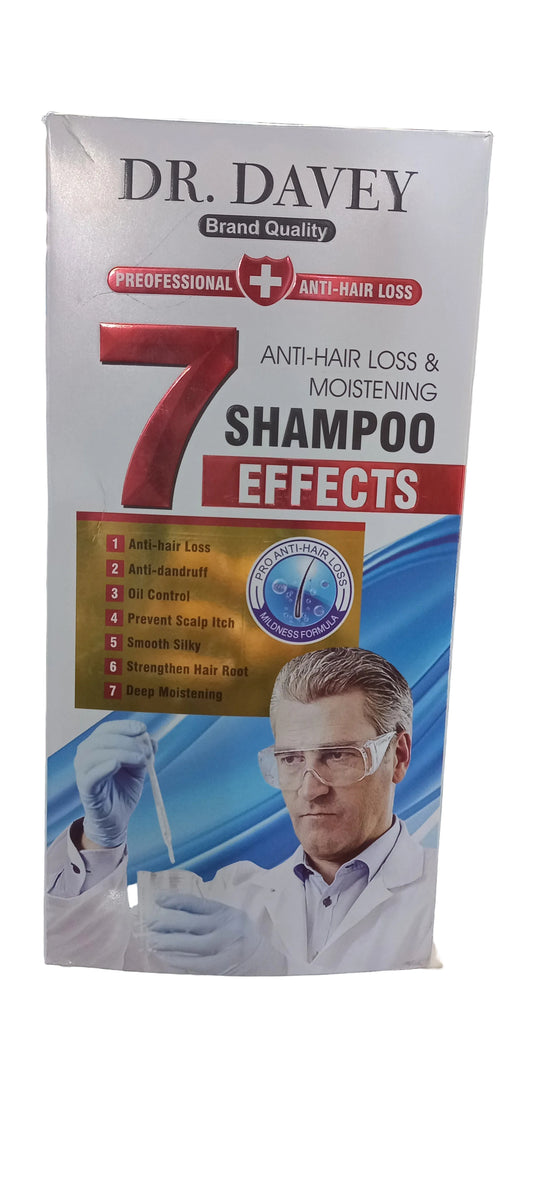Dr. Davey 7 Effects Anti-Hair Loss & Moistening Shampoo - Professional - 450ml