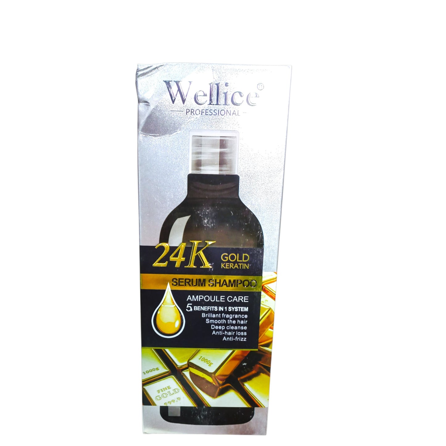 Wellice Professional 24K Gold Keratin Serum Shampoo
