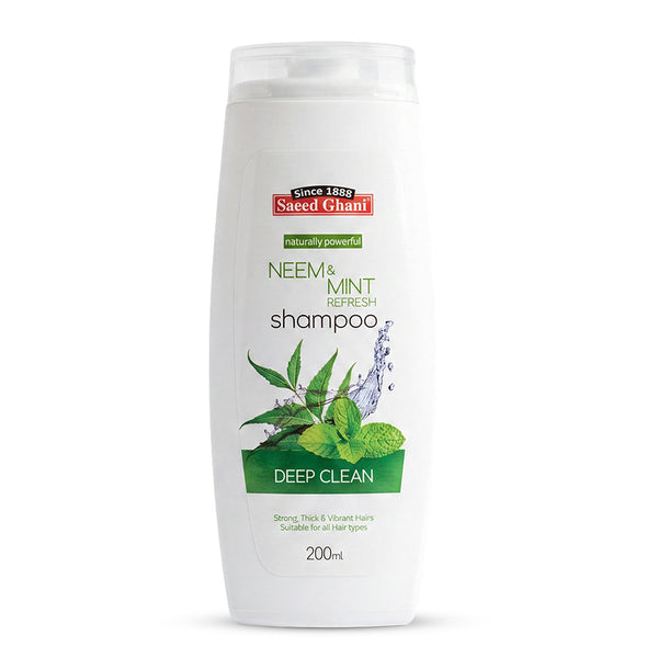 Saeed Ghani Since 1888 Naturally Powerful Neem & Mint Refresh Shampoo