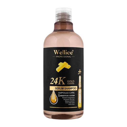 Wellice Professional 24K Gold Keratin Serum Shampoo