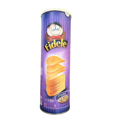 Fidele Pizza Stackable Potato Chips | 130g | Reduced Fat | Trans Fat 0%