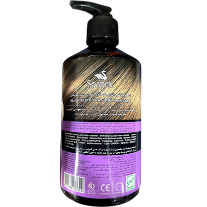 Soapex Hair Booster Moisturizing & Smooth Shampoo | Garlic Extract & Glycerine | 500ml | All Hair Types