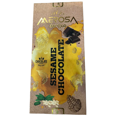 Merosa Sesame Chocolate Bar | 90g | Natural Premium | Halal Certified | Made in Iran