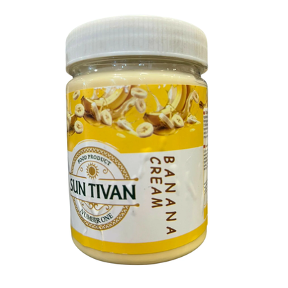 Sun Tivan Banana Cream | 400g | Edible Cream with Banana Flavor