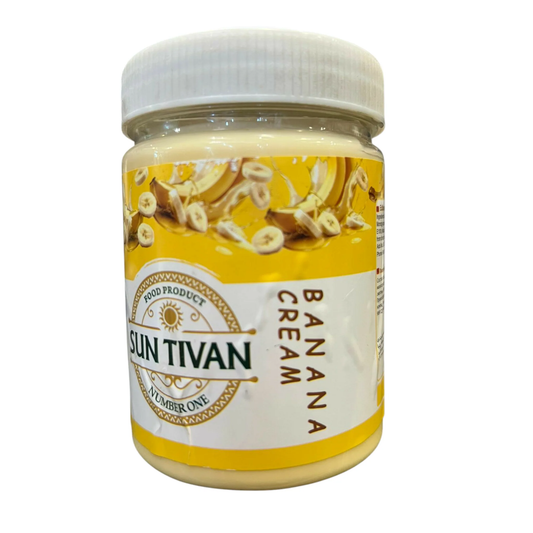 Sun Tivan Banana Cream | 400g | Edible Cream with Banana Flavor