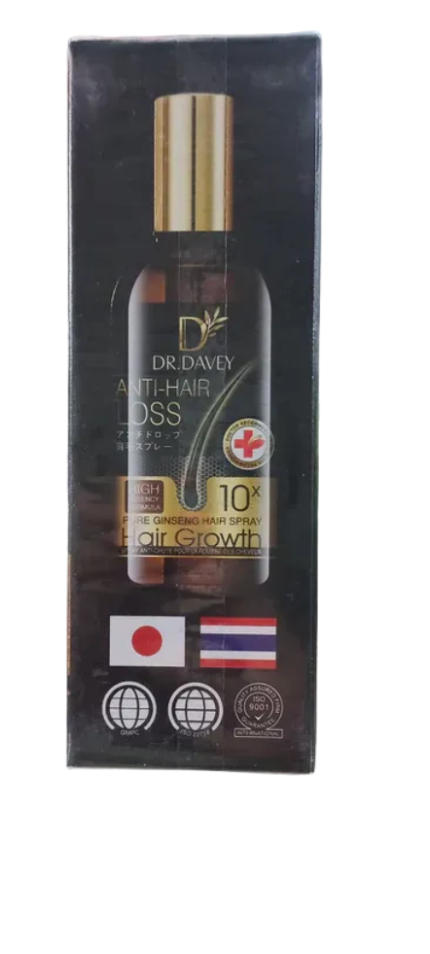 Dr. Davey Anti-Hair Loss Pure Ginseng Hair Growth Spray - 10X Formula - 100ml
